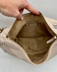Kate Spade Cream Pebbled Leather Pine Street Finley Hobo Bag