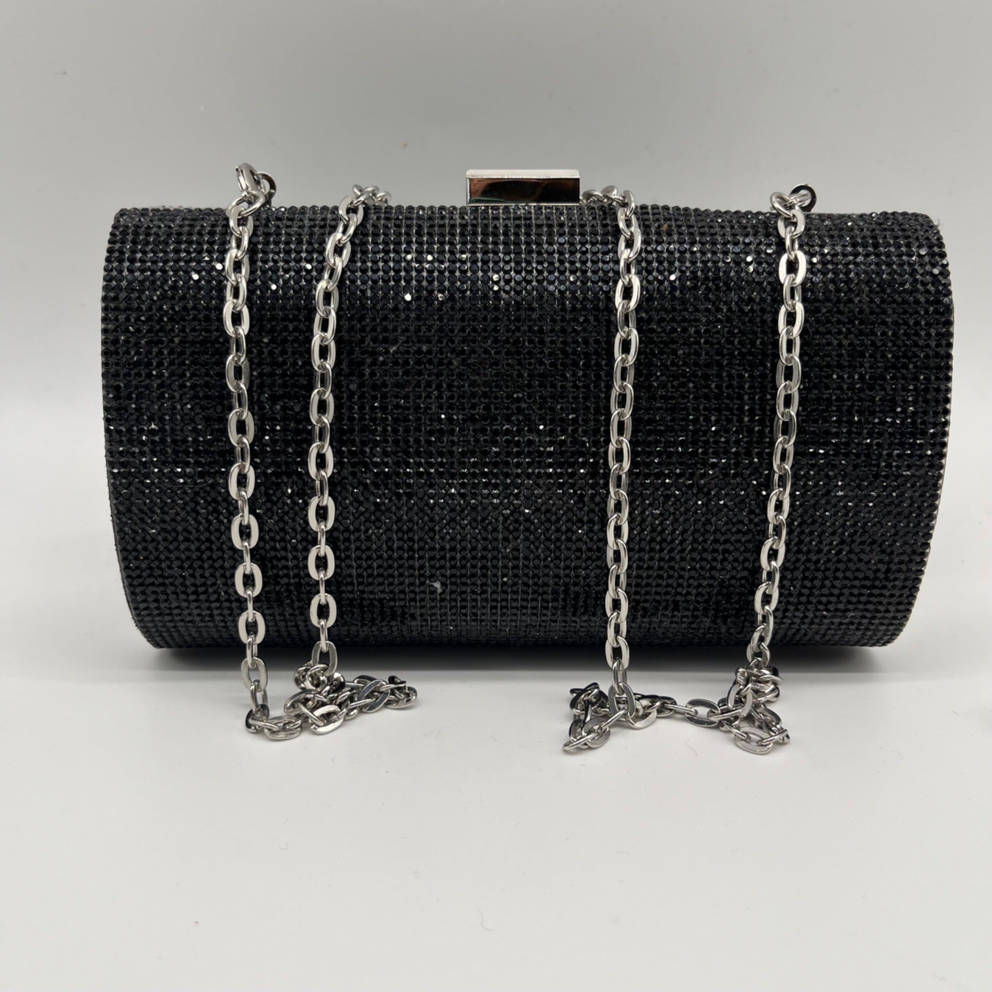 I.N.C. International Concepts Black Ranndi Microstone Mini Clutch Crossbody