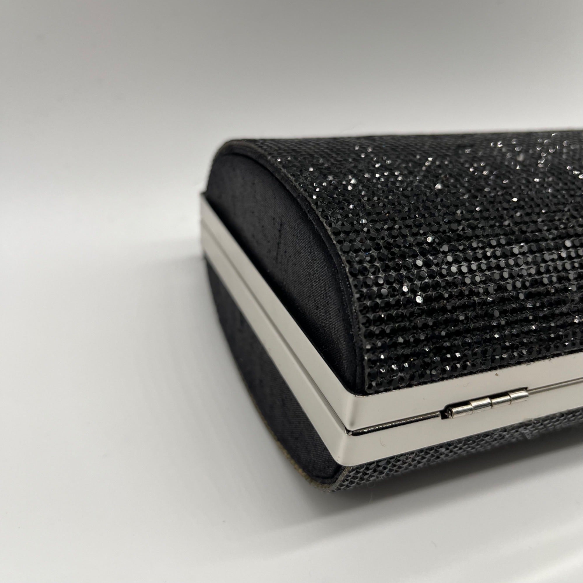 I.N.C. International Concepts Black Ranndi Microstone Mini Clutch Crossbody