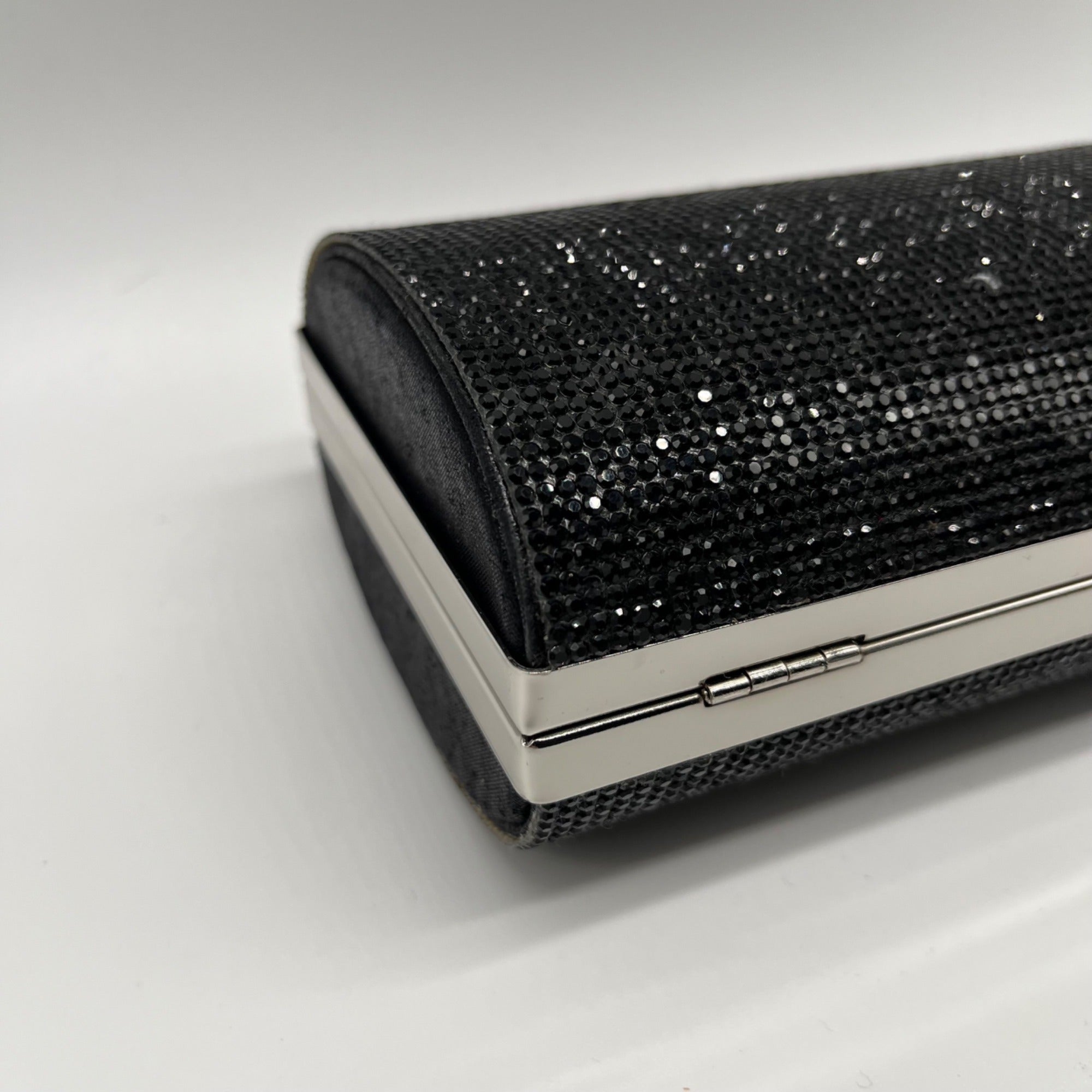 I.N.C. International Concepts Black Ranndi Microstone Mini Clutch Crossbody