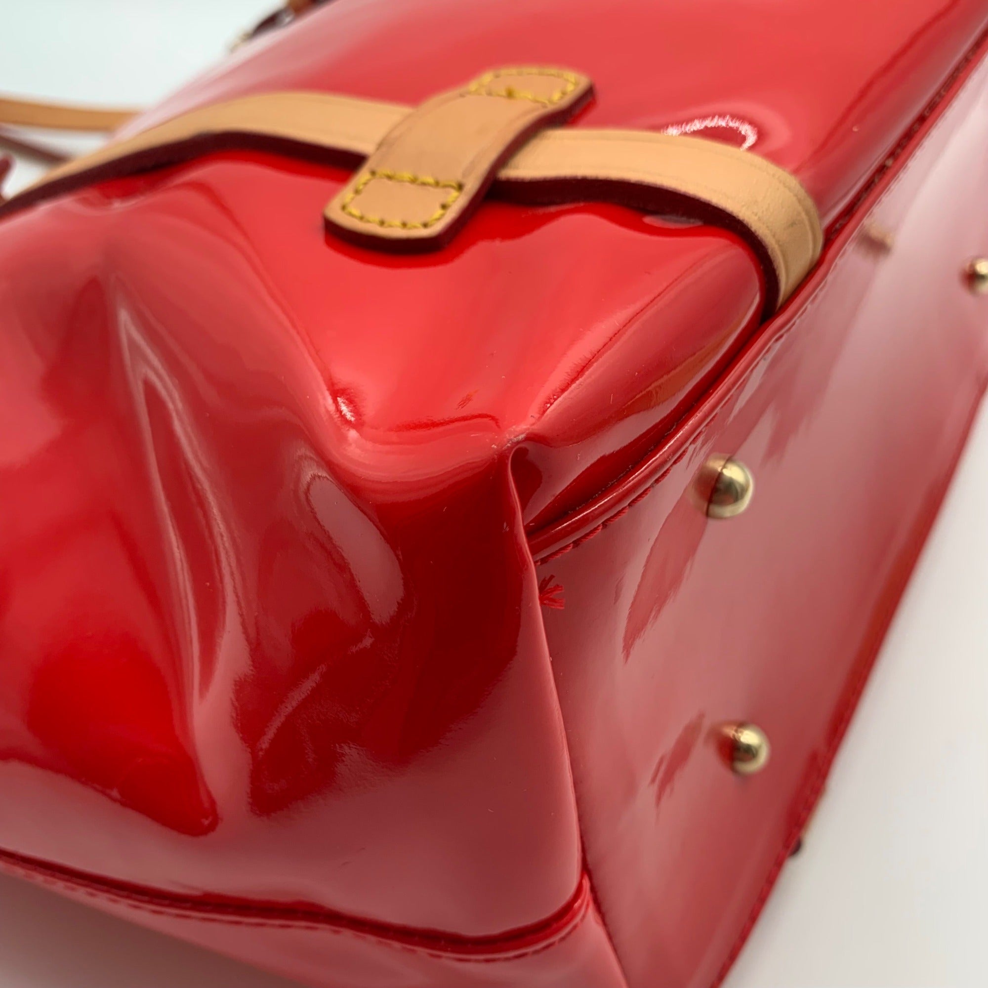 Dooney &amp; Bourke Red Patent Leather Shoulder Bag