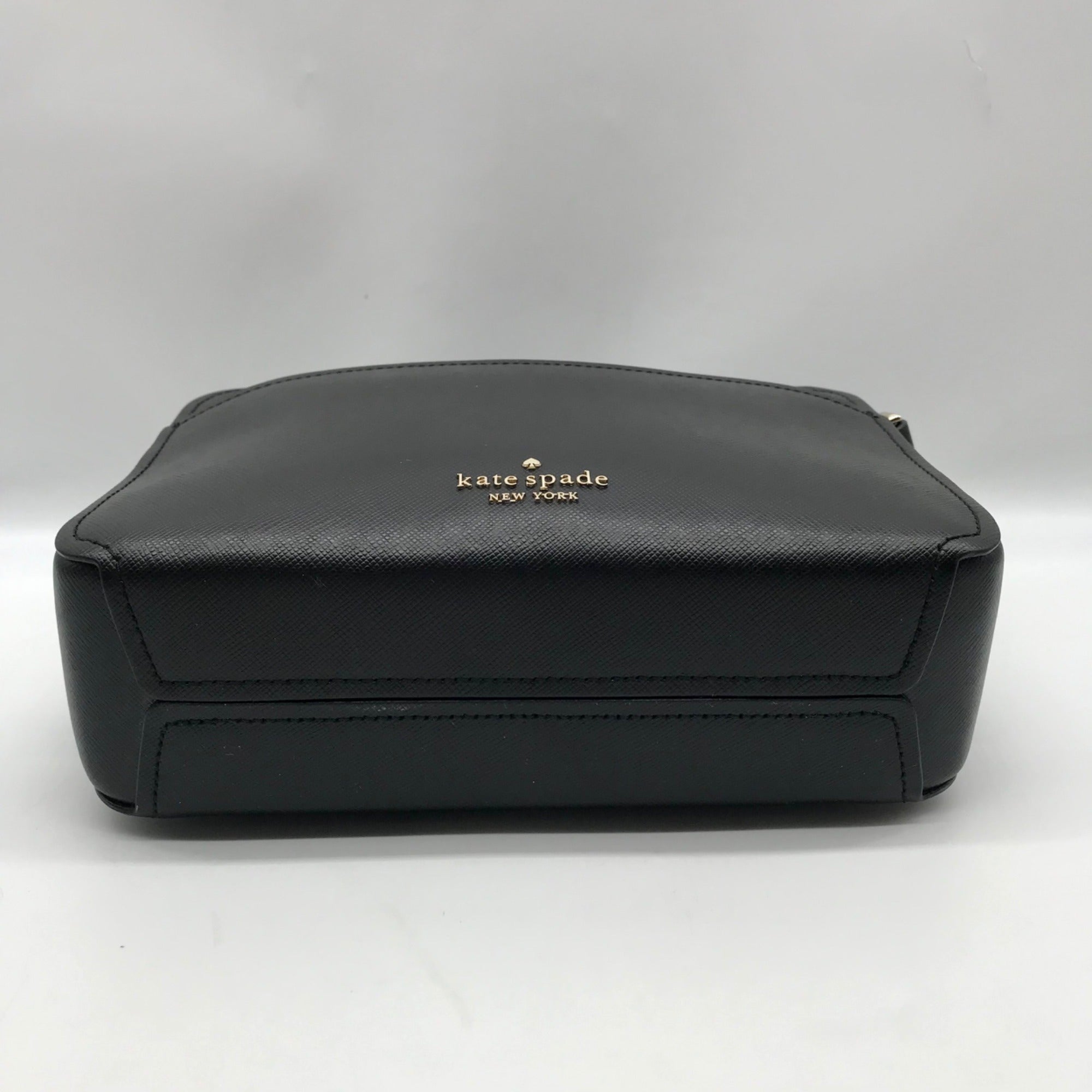 Kate Spade Black Saffiano Leather Lauryn Camera Crossbody Bag