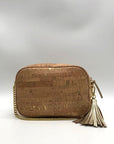 Lilly Pulitzer Tan Fabric Dessa Crossbody Bag