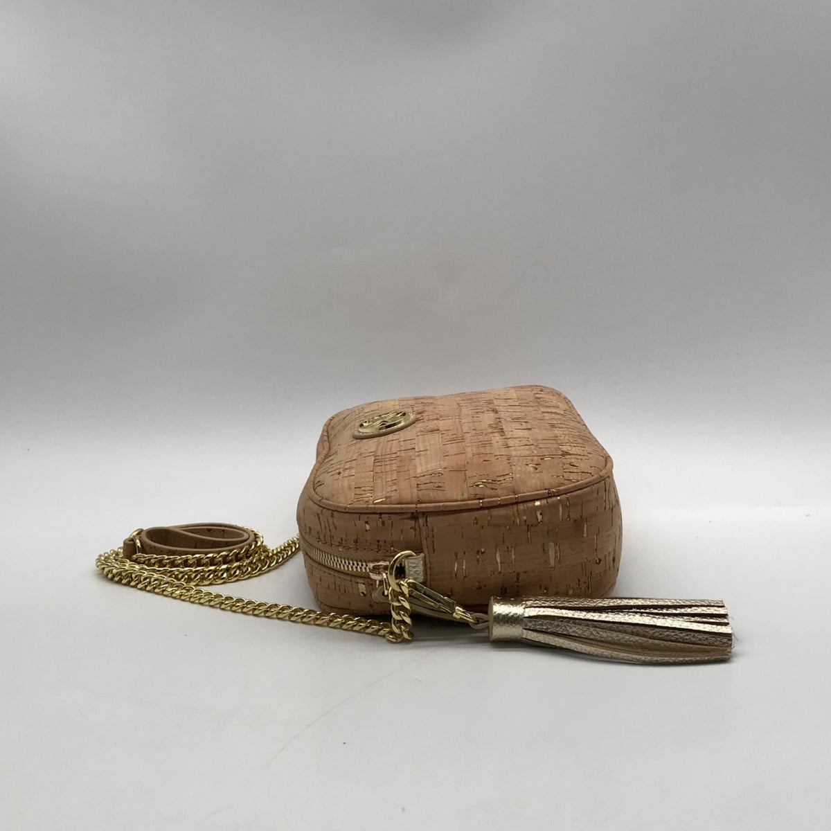 Lilly Pulitzer Tan Fabric Dessa Crossbody Bag