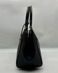 Michael Kors Black Leather Hayes Convertible Satchel
