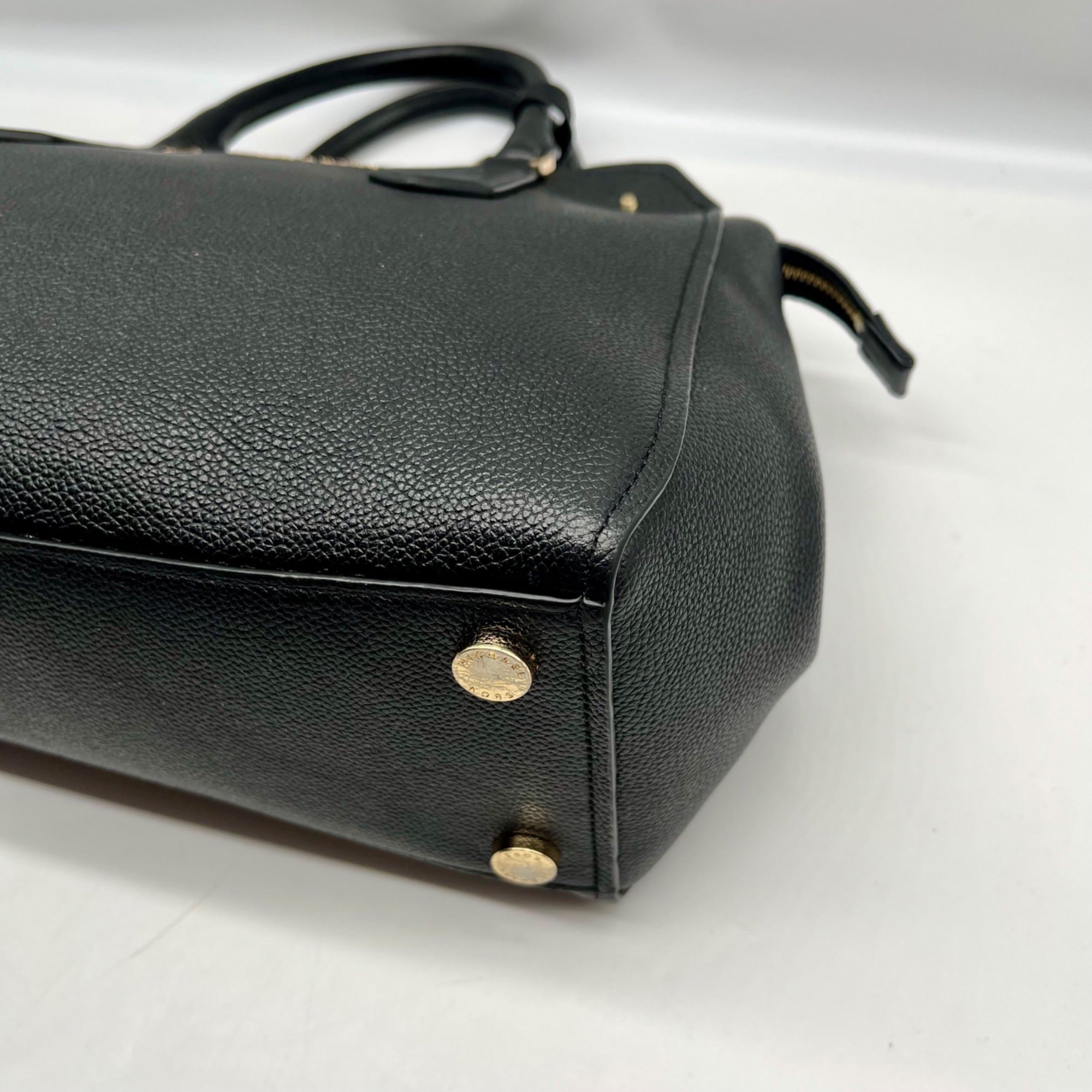 Michael Kors Black Leather Hayes Convertible Satchel