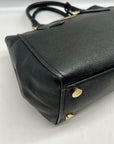 Michael Kors Black Leather Hayes Convertible Satchel
