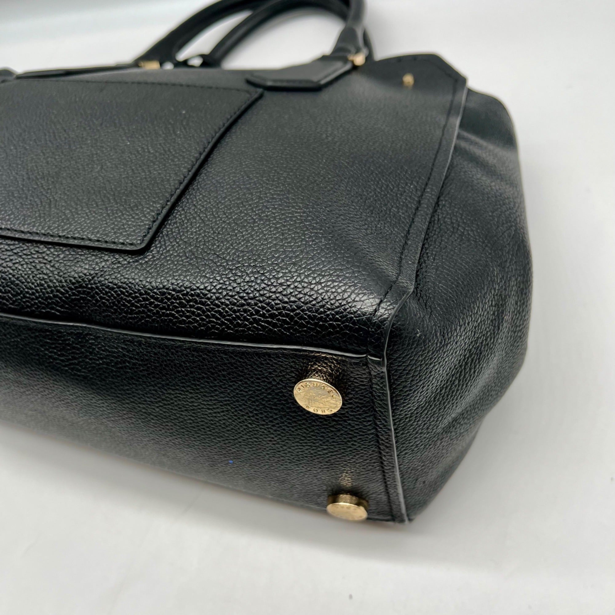 Michael Kors Black Leather Hayes Convertible Satchel