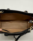 Michael Kors Black Leather Hayes Convertible Satchel