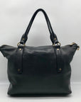 Michael Kors Black Leather Hamilton Satchel Bag