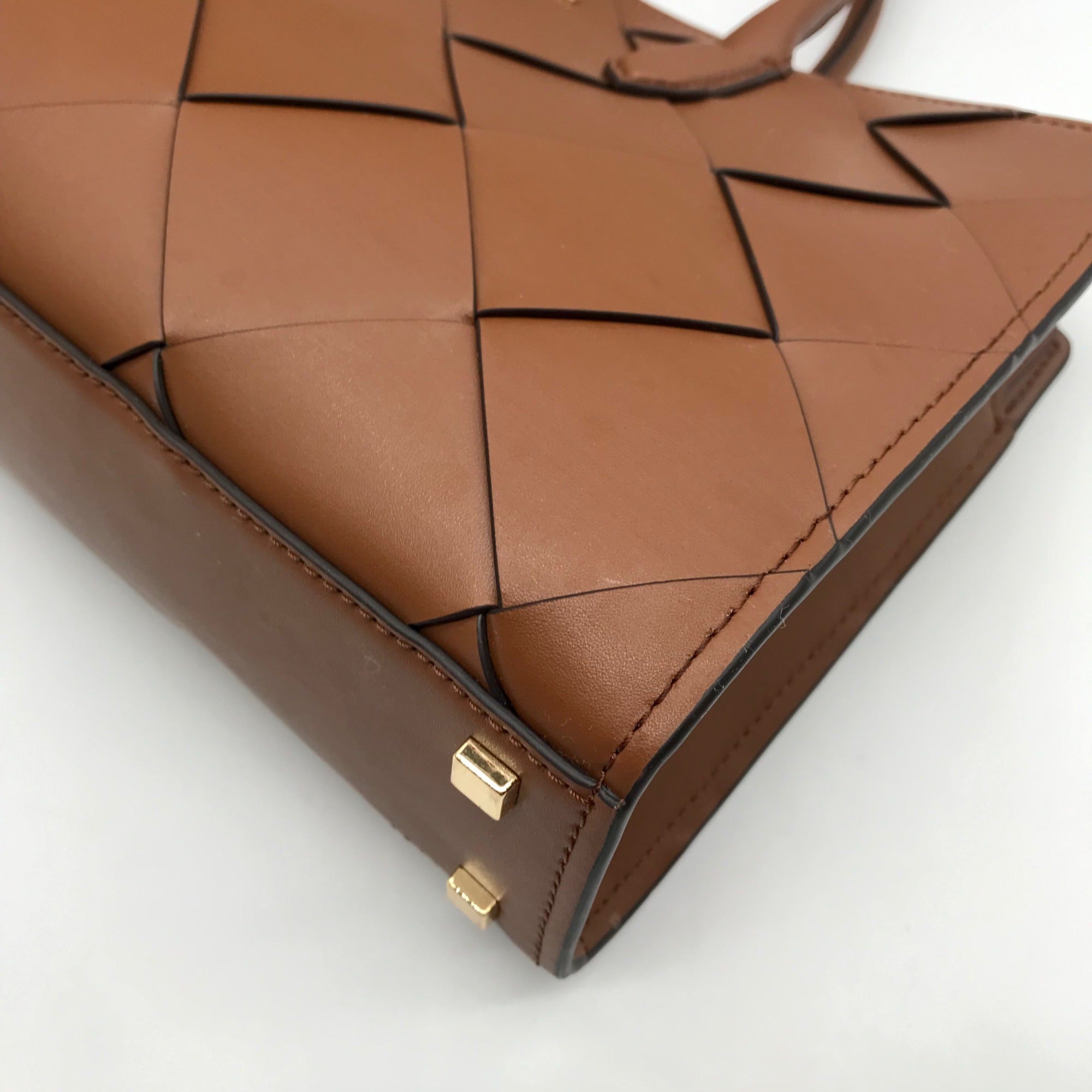 Michael Kors Luggage Brown East West Scarlett Satchel Bag