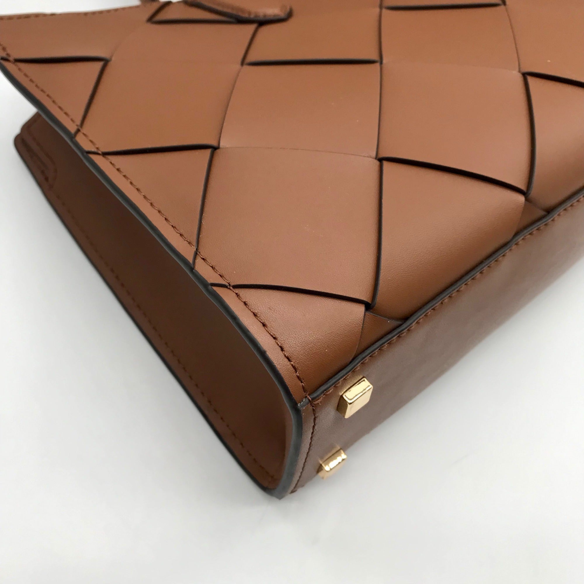 Michael Kors Luggage Brown East West Scarlett Satchel Bag