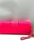 Melie Bianco Pink Vegan Leather Veronica Clutch