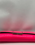 Melie Bianco Pink Vegan Leather Veronica Clutch