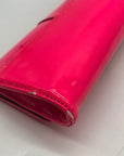 Melie Bianco Pink Vegan Leather Veronica Clutch