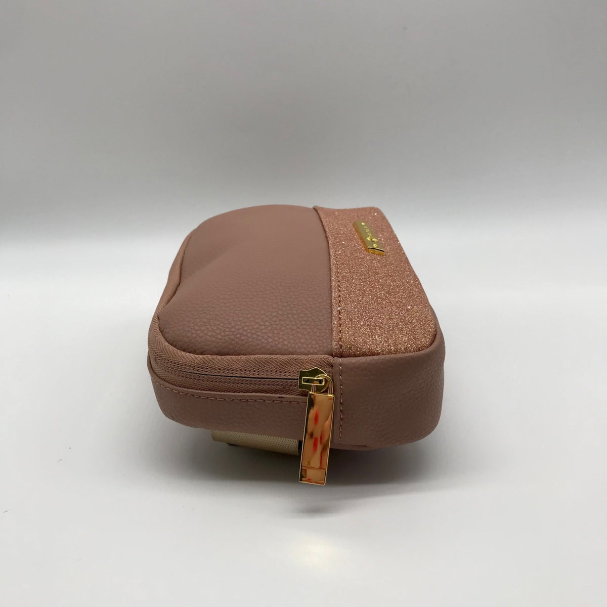 Joy Mangano Rose Gold Faux Leathet Waist Bag