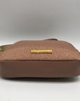 Joy Mangano Rose Gold Faux Leathet Waist Bag