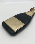 Kate Spade Black and Gold Pop Fizz Clink Champagne Bottle Coin Purse