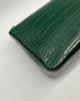 Victoria's Secret Dark Green Faux Leather Shoulder Bag With Wallet