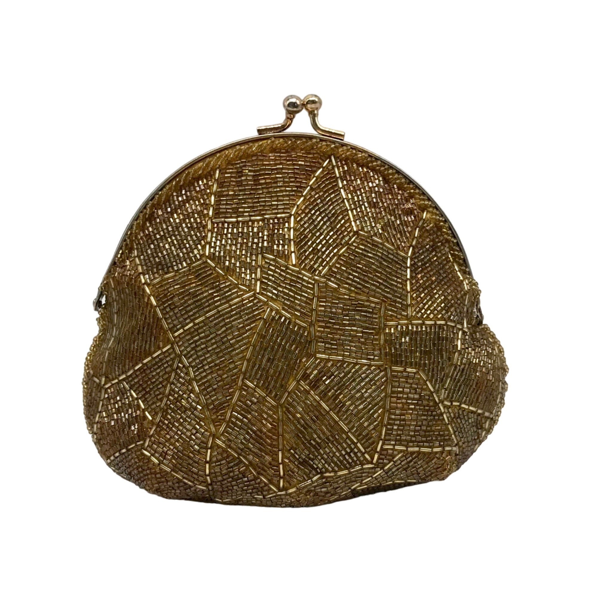 Walborg Gold Beaded Vintage Evening Bag Clutch