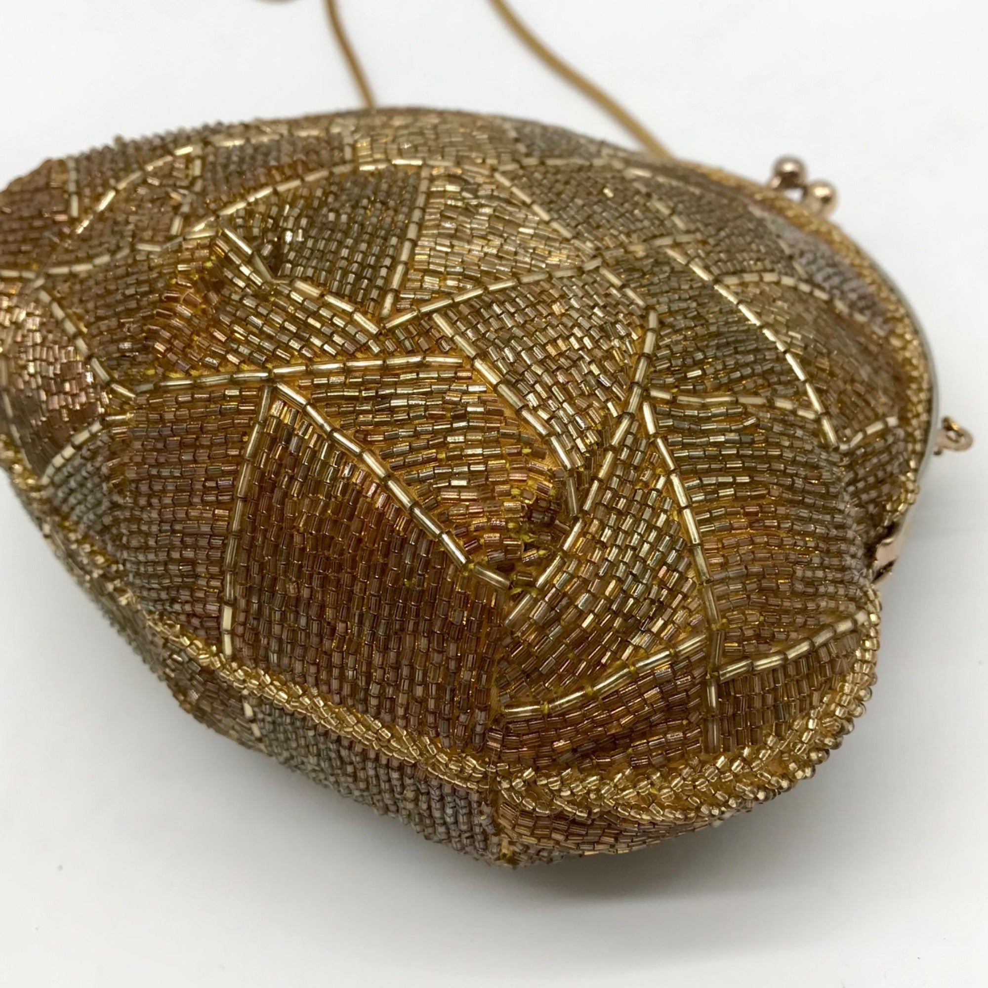 Walborg Gold Beaded Vintage Evening Bag Clutch