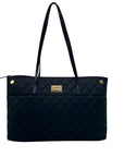 Calvin Klein Black Quilted Nylon Tote Bag