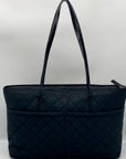 Calvin Klein Black Quilted Nylon Tote Bag