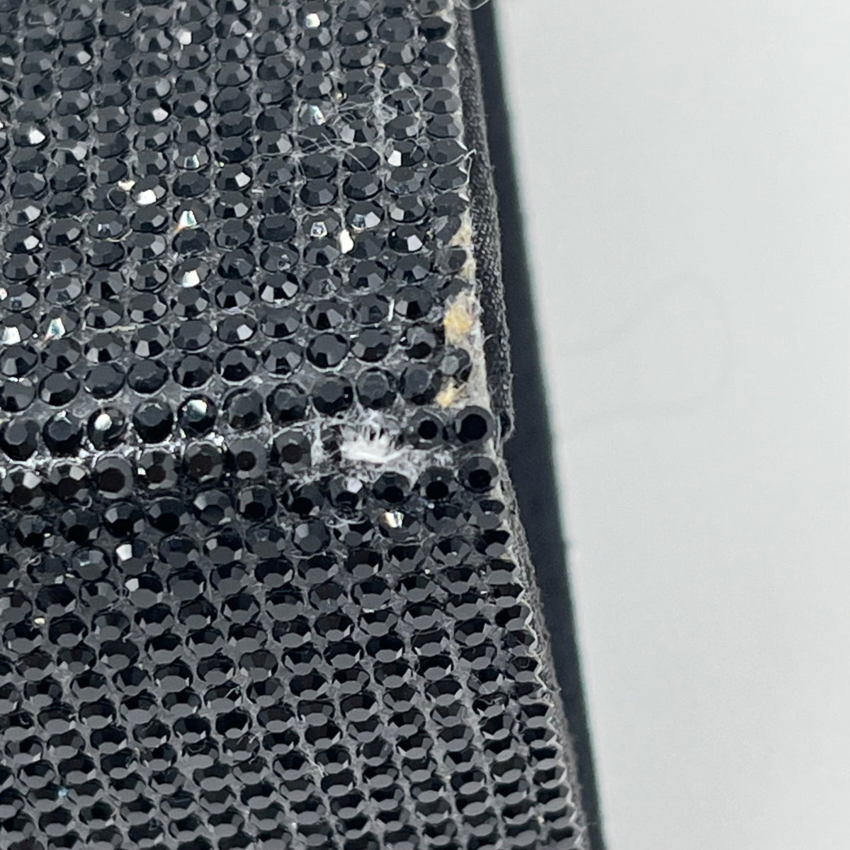 Nina Black Rhinestone Embellished Evening Clutch