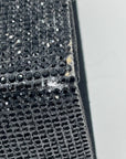 Nina Black Rhinestone Embellished Evening Clutch