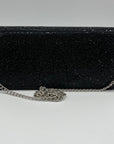 Nina Black Rhinestone Embellished Evening Clutch