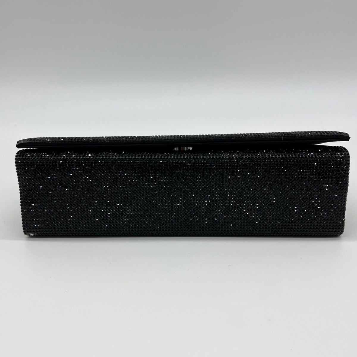 Nina Black Rhinestone Embellished Evening Clutch