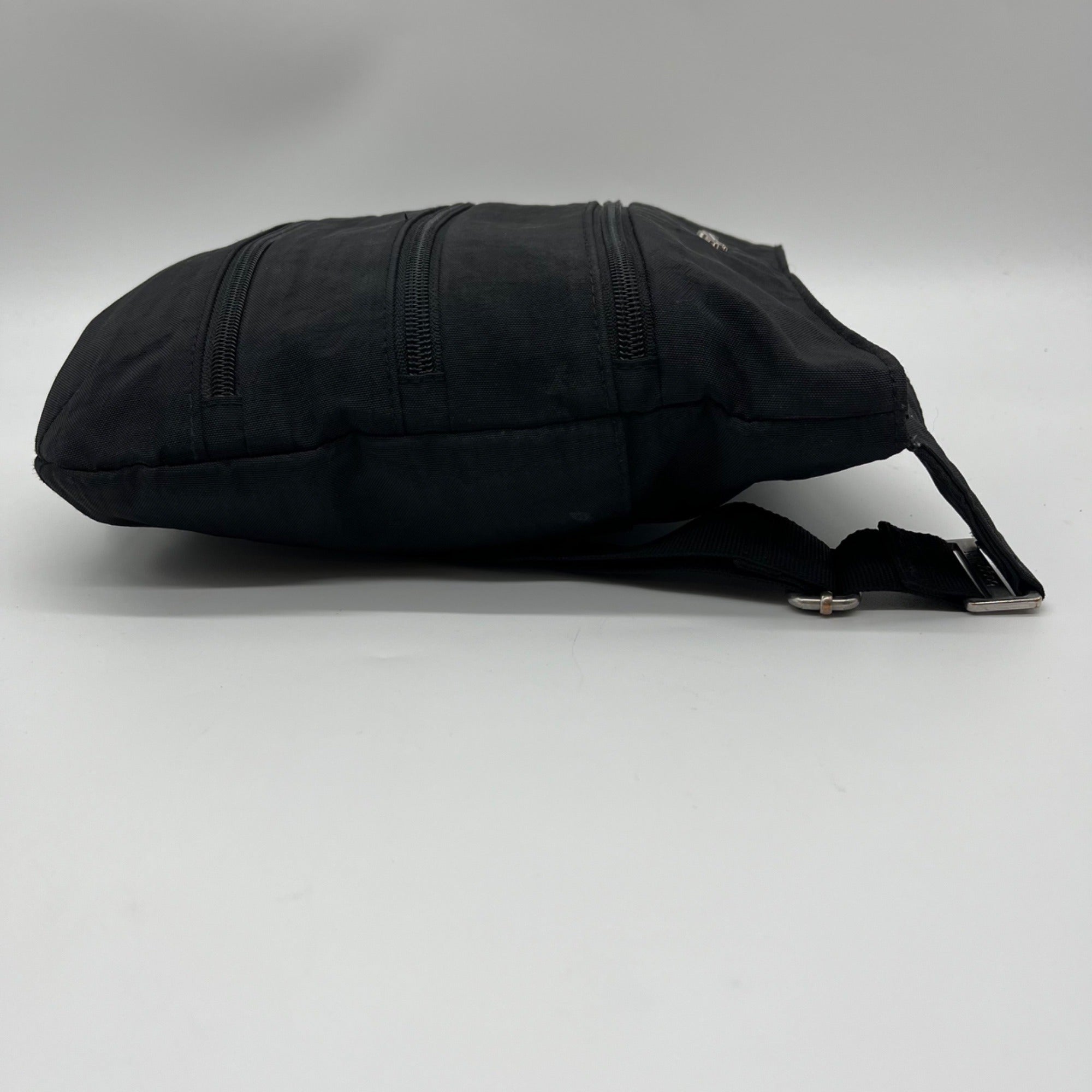 Baggallini Black Nylon Multi-Pocket Crossbody Bag
