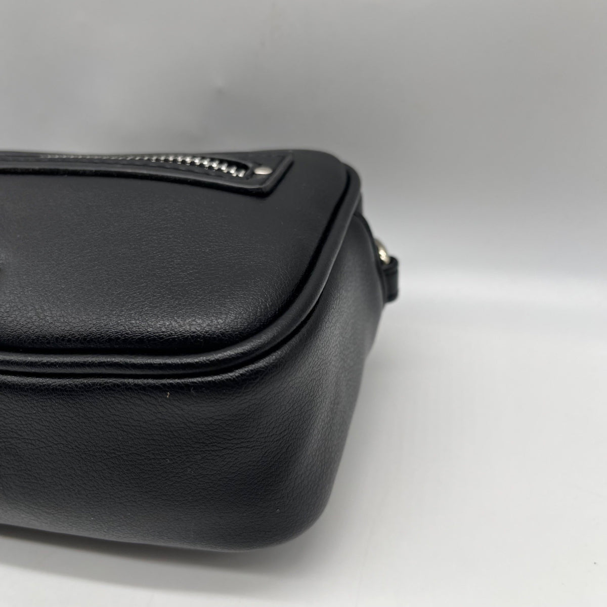 Madden Girl Black Faux Leather Crossbody Bag