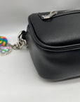 Madden Girl Black Faux Leather Crossbody Bag