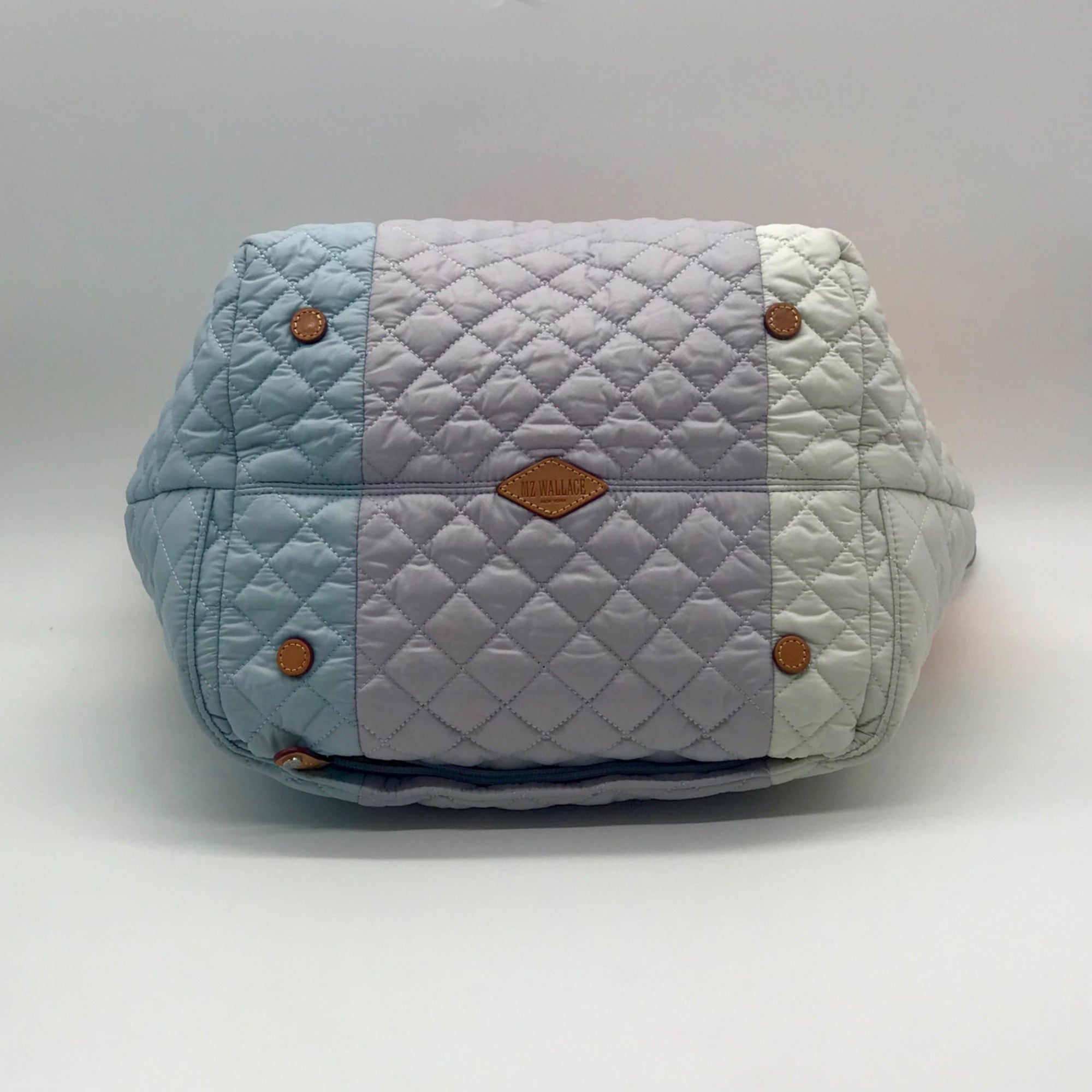 MZ Wallace Pastel Color-Block Nylon Deluxe Tote Bag