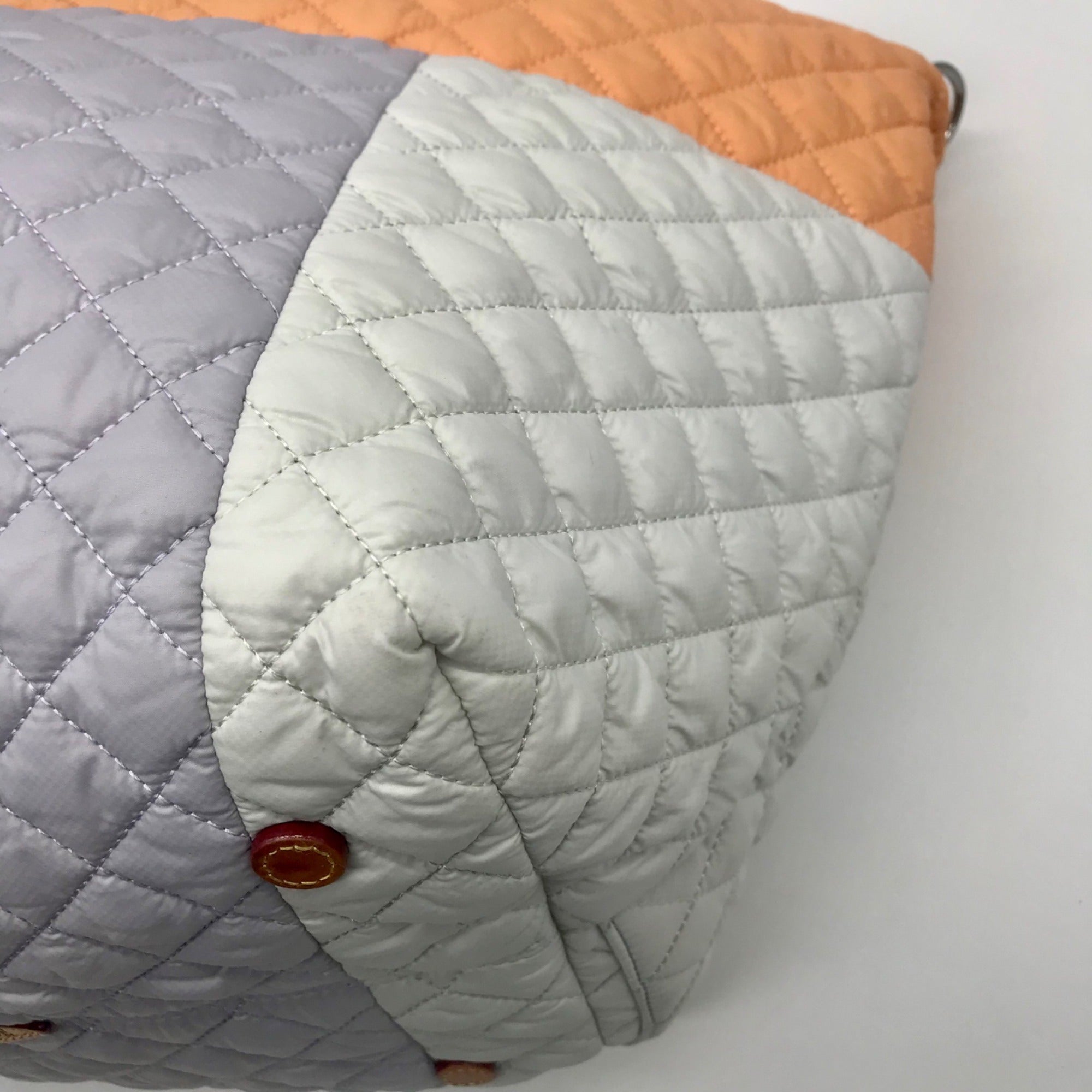 MZ Wallace Pastel Color-Block Nylon Deluxe Tote Bag