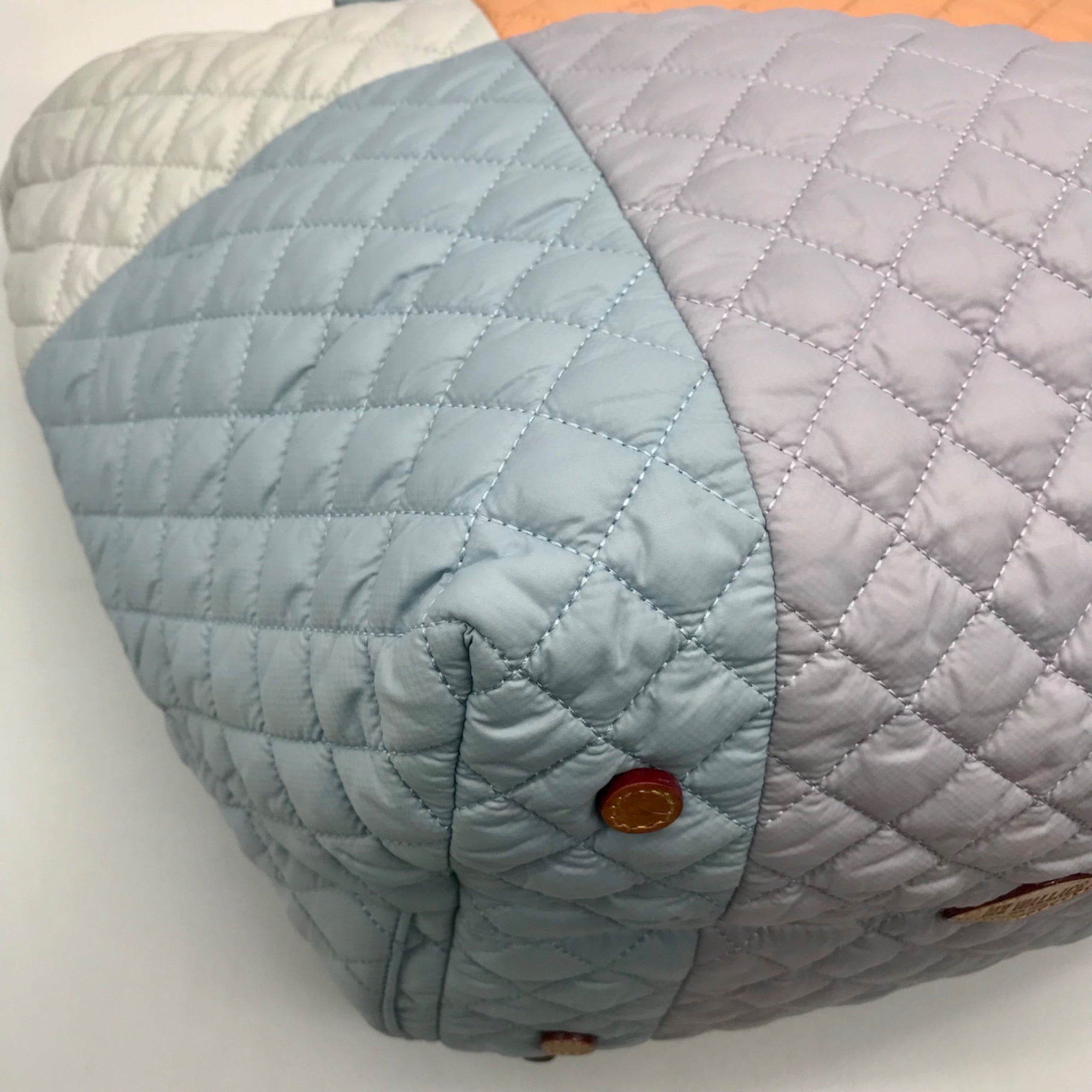 MZ Wallace Pastel Color-Block Nylon Deluxe Tote Bag
