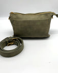 Style & Co Vegan Leather Sage Hazy Double Compartment Crossbody Bag