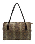 HOBO Friar Leather Python Embossed Shoulder Bag