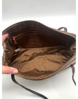 HOBO Friar Leather Python Embossed Shoulder Bag