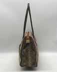 HOBO Friar Leather Python Embossed Shoulder Bag