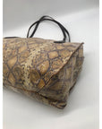 HOBO Friar Leather Python Embossed Shoulder Bag