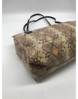 HOBO Friar Leather Python Embossed Shoulder Bag