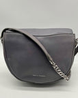 Rebecca Minkoff Grey Leather Megan Saddle Bag