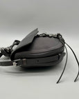Rebecca Minkoff Grey Leather Megan Saddle Bag