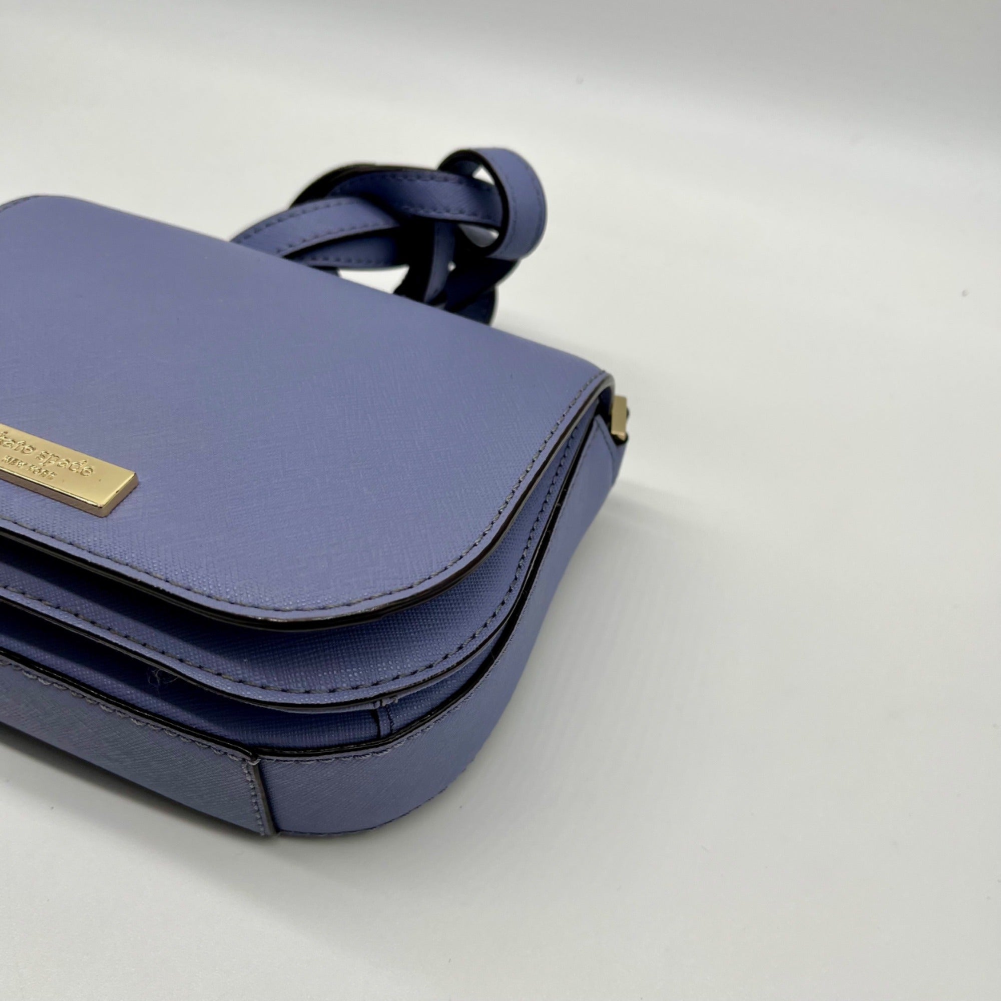 Kate Spade Lilac Laurel Way Carsen Saffiano Leather Crossbody Bag