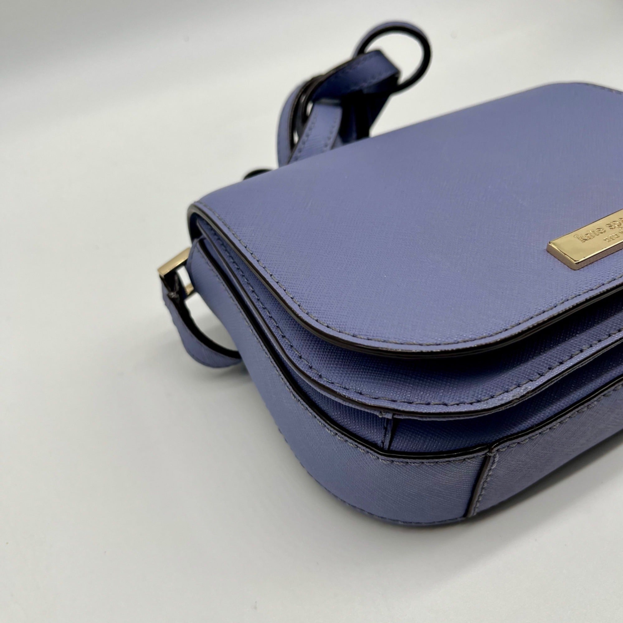 Kate Spade Lilac Laurel Way Carsen Saffiano Leather Crossbody Bag
