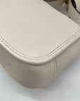 Coach White Pebbled Leather Tabby Messenger 19 Crossbody CJ846