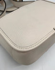 Coach White Pebbled Leather Tabby Messenger 19 Crossbody CJ846