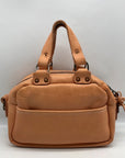 Go Forth Goods Hoffman Carmel Leather Mini Satchel Bag